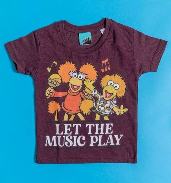 

official fraggle rock mini me kids t-shirt, White;black