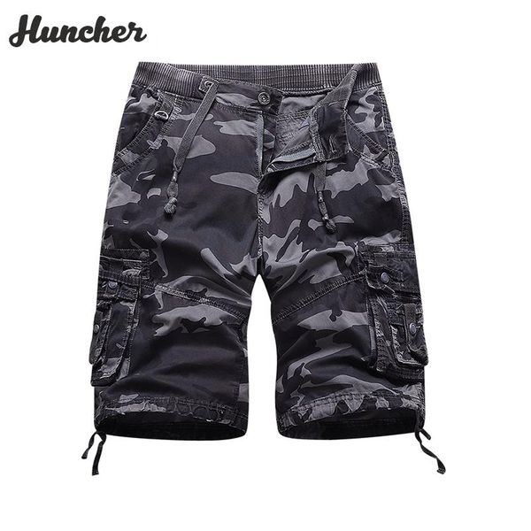 

men's shorts huncher mens cargo men 2021 summer outdoor pockets cotton short streetwear harajuku casual pants camouflage, White;black
