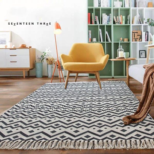 

carpets 120x170cm large carpet for living room retro bohomian bedroom rugs with tassel bedside floor mat non slip sofa tatami mats wash