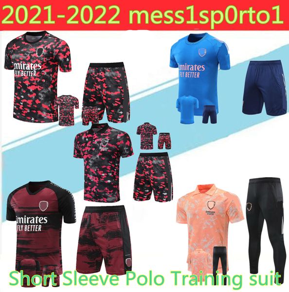 

2021 gunners men soccer tracksuit ars polo pepe nicolas 20/21 3/4 ceballos henry football training suit chandal, Black