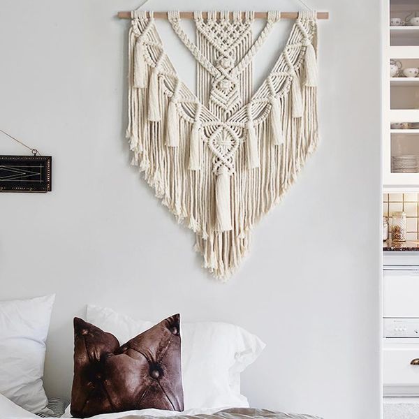 

tapestries macrame wall hanging tapestry decor boho chic bohemian woven home decoration college dorm tapesty