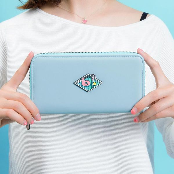 

wallets kiitos meeting series original fashion fresh leather long wallet, Red;black