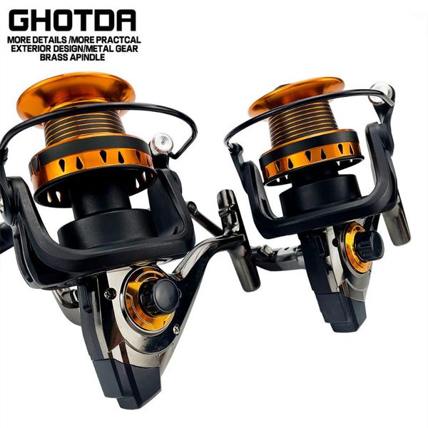 

strong surfcasting spinning reel max drag 12 kg metal spool real seat saltwater fishing baitcasting reels