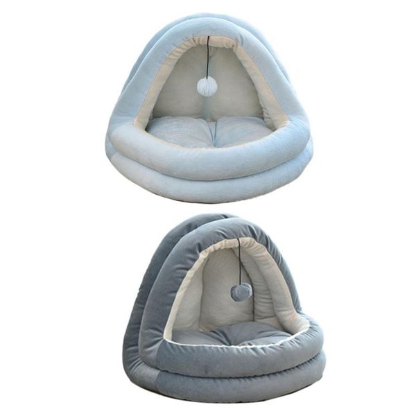 

cat beds & furniture super soft triple-cornered dog bed house warm winter puppy sleeping mattress small medium pet supplies