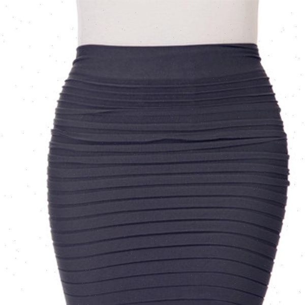 

womens office skirt casual pencil ol wear aic88, Black