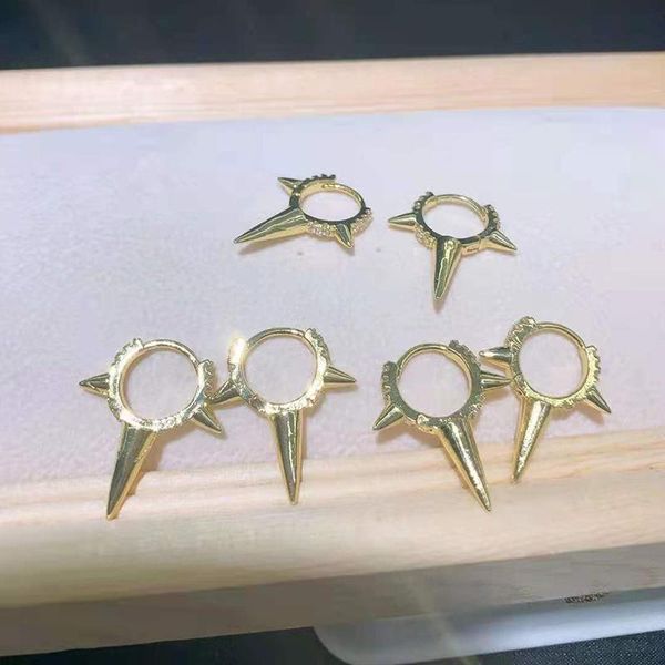 

2pairs/lot women/girls cz crystal small round hoop earring & huggie, Golden;silver