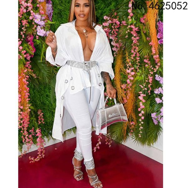 

ethnic clothing white african dresses for women vetement femme 2021 fashion button holes back long shirt dress dashiki party robe no belt, Red