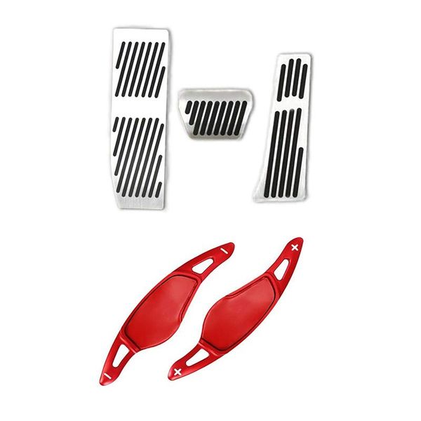 

3pcs brake pedals no drill gas fuel with steering wheel paddle shifter extensions, for 3 5 6 7 x3 x4 x5,g20