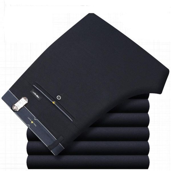 

men's suits & blazers mens trousers formal business classic straight suit pants men polyester dress black clothing summer, White;black