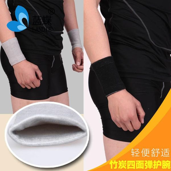 

wrist support 1 pair warm bamboo charcoal sport accessory fashion for men and women bracers four seasons, Black;red