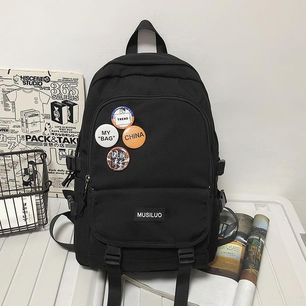 

backpack lovers trend college students schoolbag women large capacity simple waterproof men's travel bag high school
