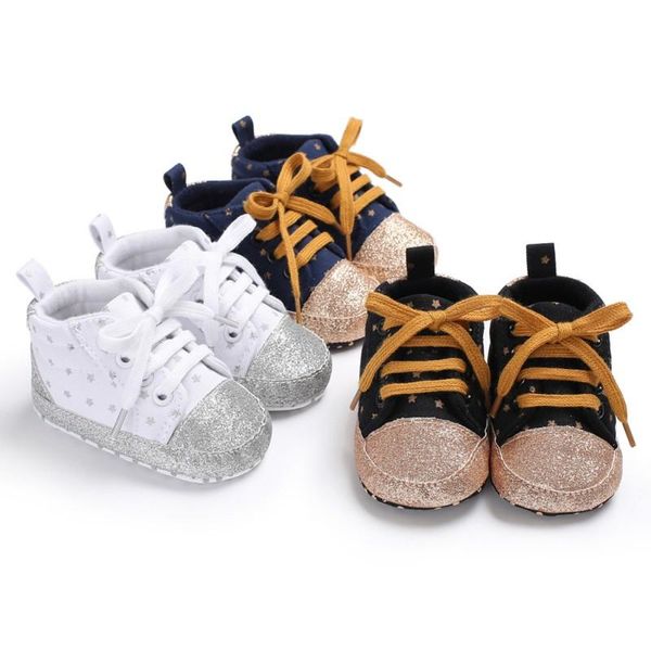 

first walkers baby boys girls shoes casual anti-slip toddler walking lace-up ly