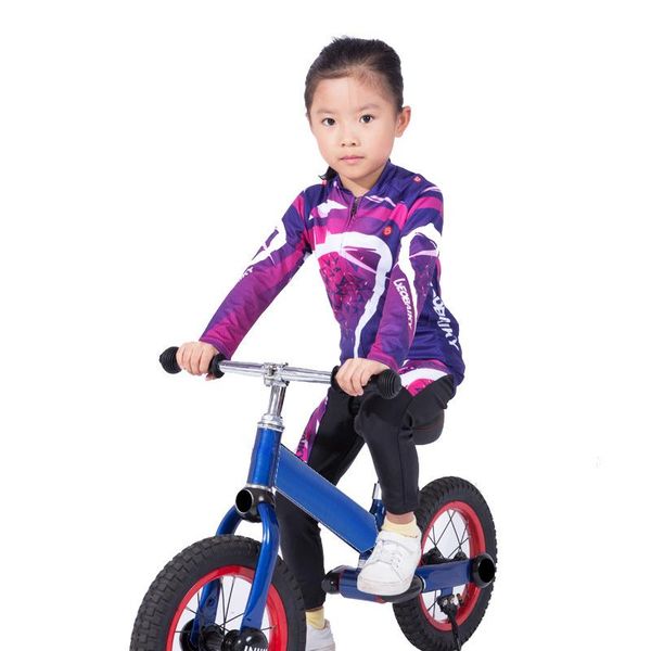 

racing sets professional breathable kids cycling jersey set children bike clothing boys girls summer bicycle sportswear baby riding suit, Black;blue