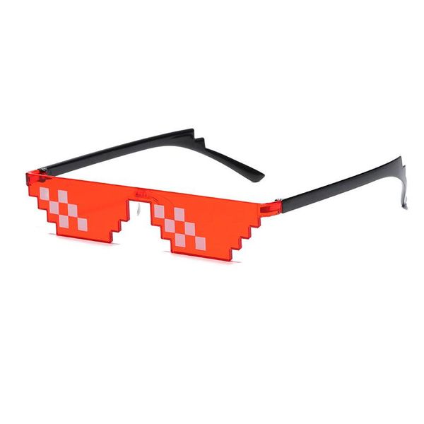 

sunglasses glasses 8 bit pixelated women brand thug life party eyeglasses ladies vintage female eyewear shades, White;black