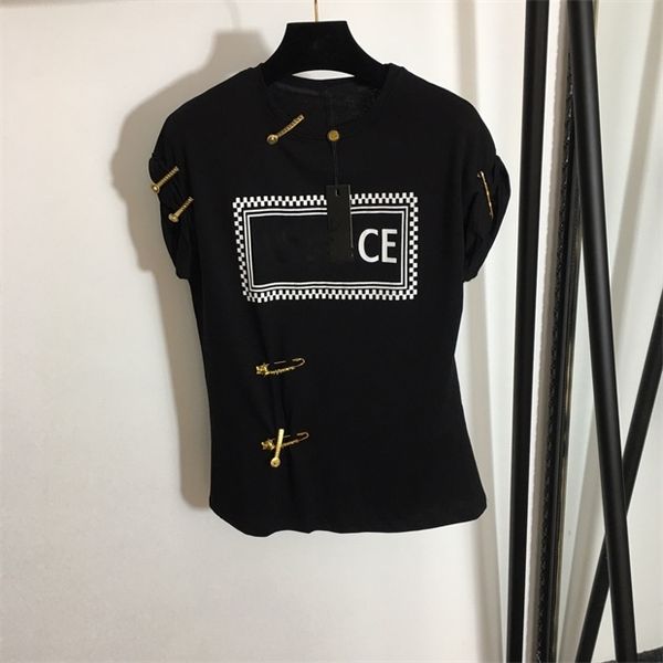 

2021summer new trendy brand ladies t-shirt pure cotton short-sleeved fabric comfortable and fashionable all-match5w, White