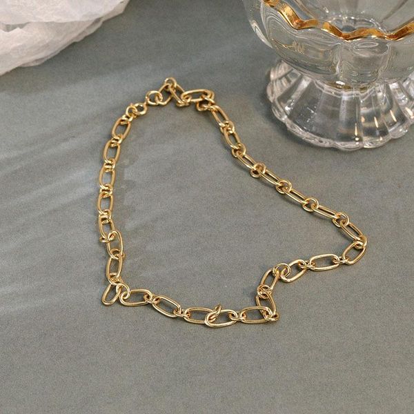 

chains necklace female ins hip hop 925 silver cool style fashion trendy punk diy clavicle personalized overlay kpop goth