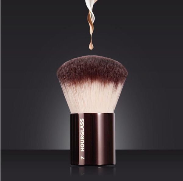 

hg7 hourglass makeup brush portable loose powder man-made fiber aluminum tube beauty tool