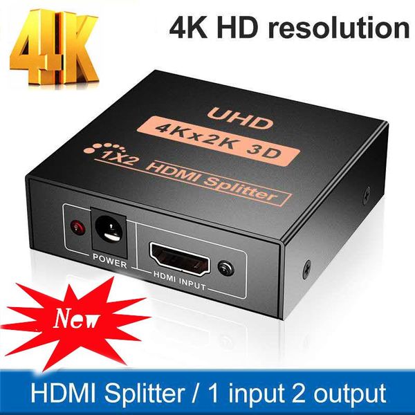 

audio cables & connectors hdcp splitter full hd 1080p video switcher 1x4 split 1 input 2 output display, used for hdtv dvd