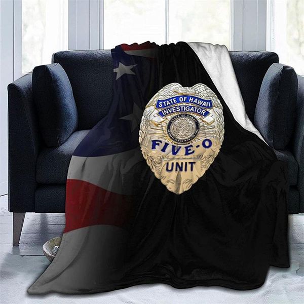 

blankets hawaii 5-o badge cubre camara green throw blanket 3d print on demand sherpa super comfortable for sofa thin quilt