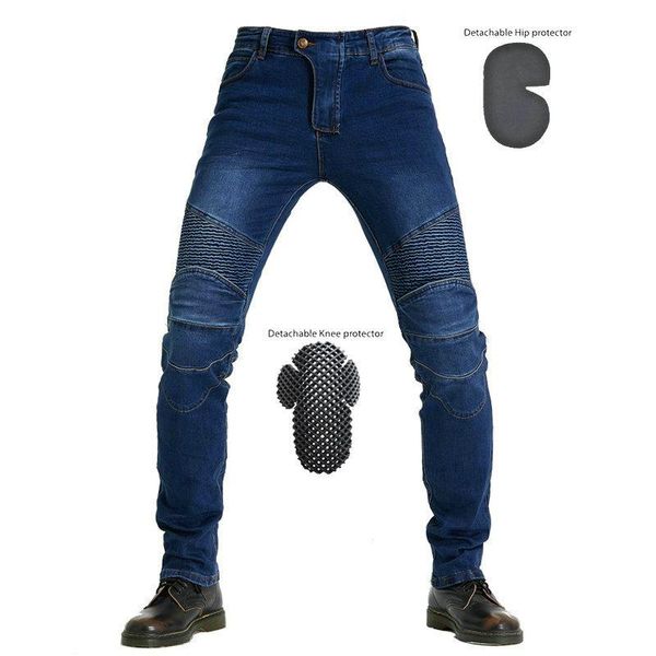 

men's jeans cargo motorcycle locomotive clothing leisure pants autumn outdoor riding trousers man classic slim pant, Blue