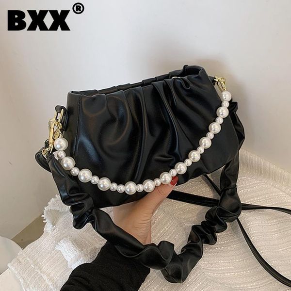 

evening bags [bxx] simple solid color pu leather for women 2021 summer shoulder bag handbags trending luxury hand hu253