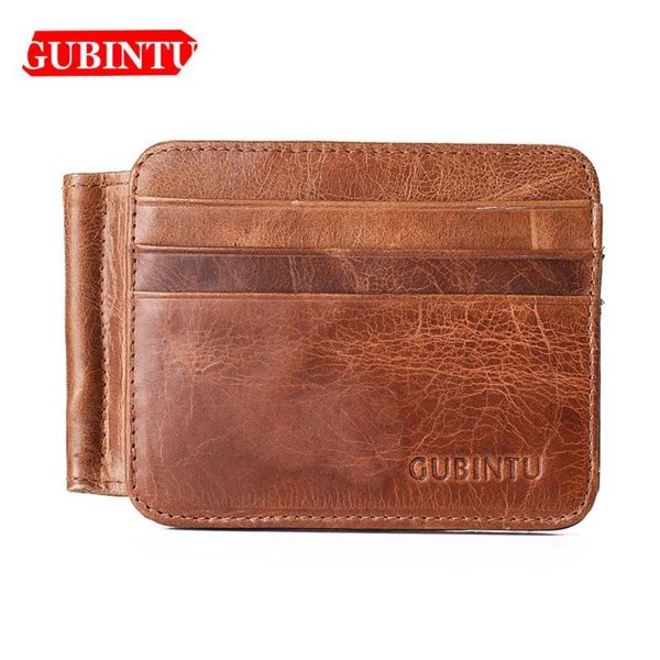 

wallets gubintu vintage genuine leather short men solid id card holder passard brand purse, Red;black