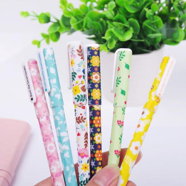 

gel pens candy color cartoon creative 6 pen, special stationery for notes