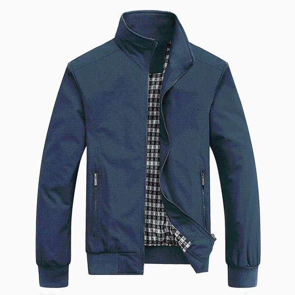 

men's jackets autumn bomber jacket thin zipper outdoor sports top, Black;brown