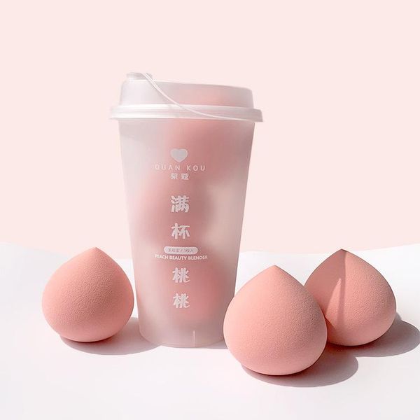 

sponges, applicators & cotton 3 pack of peach beauty egg, puff