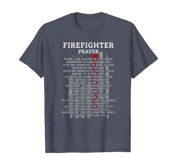 

firefighter's prayer t-shirt clothes gift, White;black