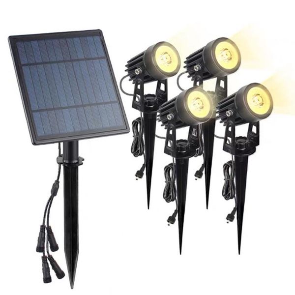 

solar lamps thrisdar waterproof ip65 outdoor garden lawn light super bright pathway spotlight landscape patio tree