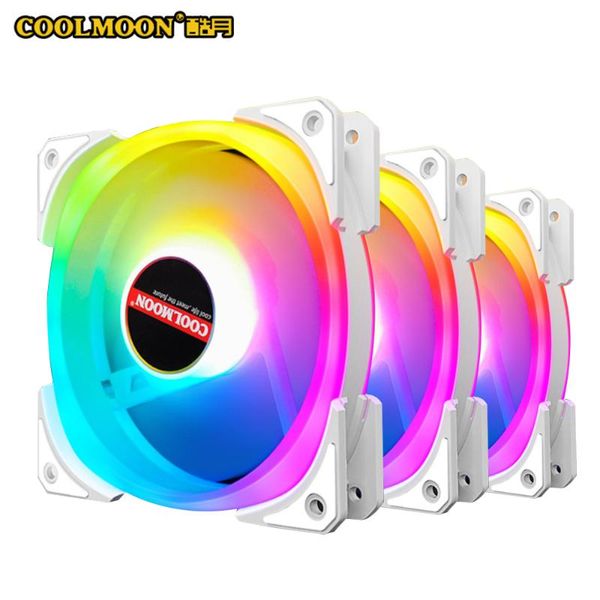 

double pride2 120mm rgb fan square aperture 5v a-rgb chassis quiet aura sync kit control water cooler fans & coolings