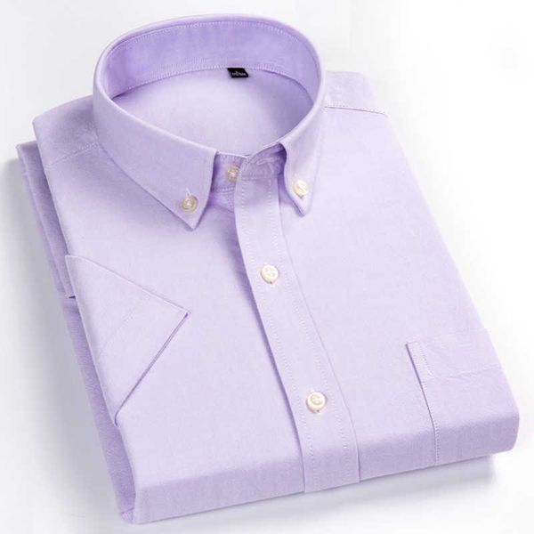 

qisha summer shirt men cotton plaid casual shirts short sleeve korean slim solid striped dress camisa social masculina 210609, White;black