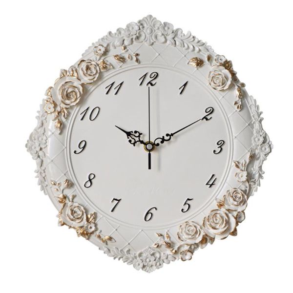

wall clocks classic elegant clock hands antique luxury girl retro kitchen quiet bedroom relogio de parede home decor ea60wc