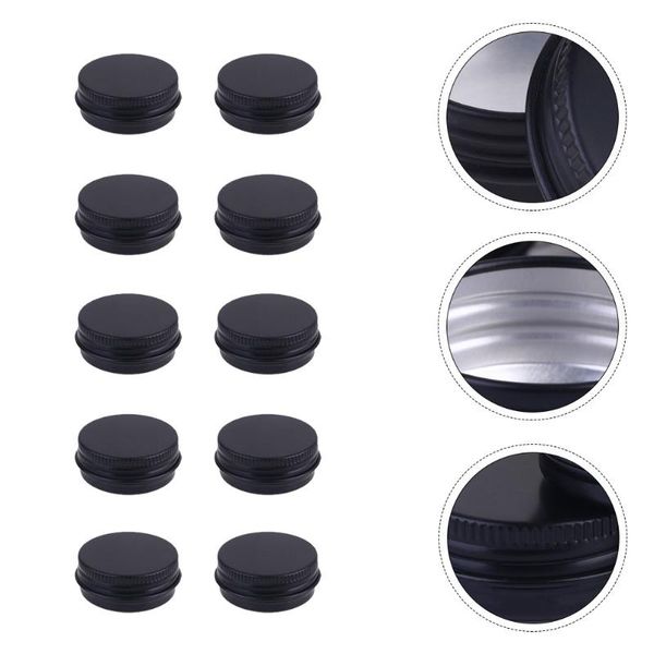 

storage bottles & jars 10 pcs 15ml aluminium tin sample pots with screw lids