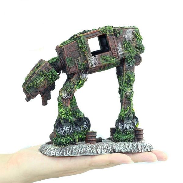 

decorations fish tank aquarium accessories decorative resin car robot dog beautification decoration landscaping crafts