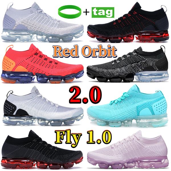 

fashion fly 1.0 2.0 running shoes cny triple black multi-color pure platinum white light cream red orbit beige gold mens women sneakers trai