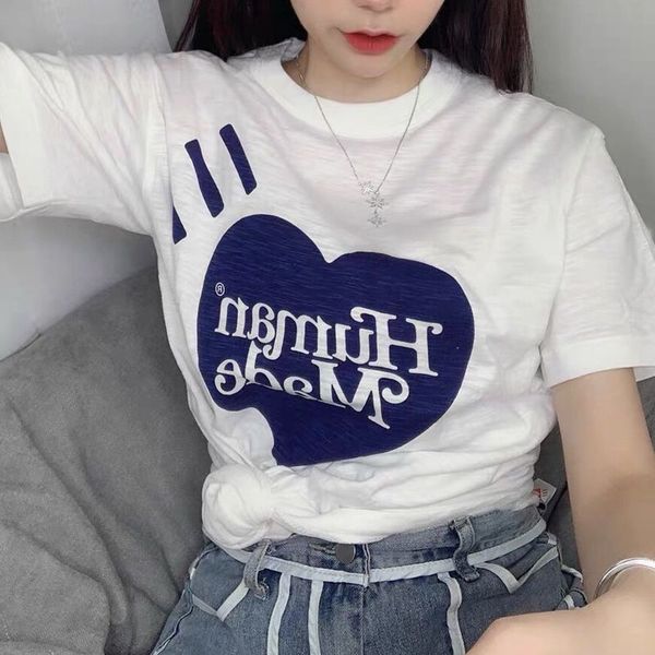 

correct version of nigo human made girls dont cry couple slub cotton short sleeve t shirts new, White;black