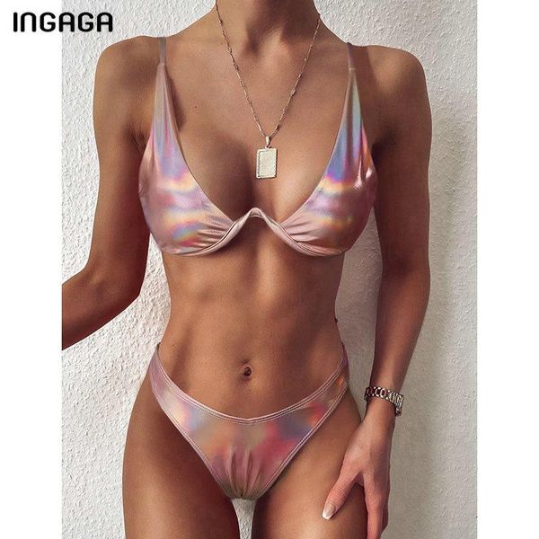 

women's swimwear 2021 swimsuit one piece bikini set young girls robe suits with skirt, White;black