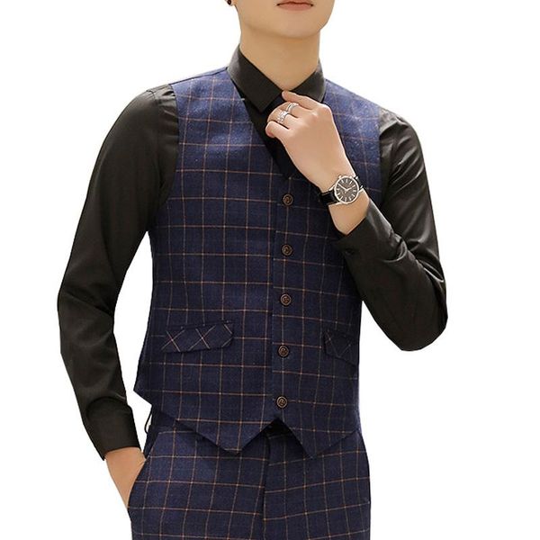 

men's suits & blazers oimgmen's suit three-piece small korean style slim formal dress groom handsome wedding jacket trendy, White;black
