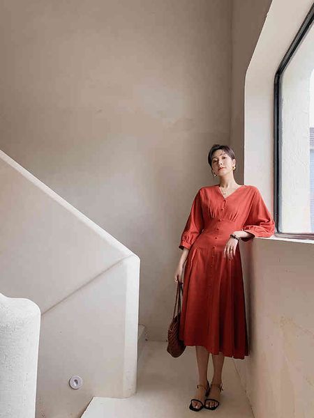 

midi red front in wrist sleeve dressed from line elegant party dress, Black;gray