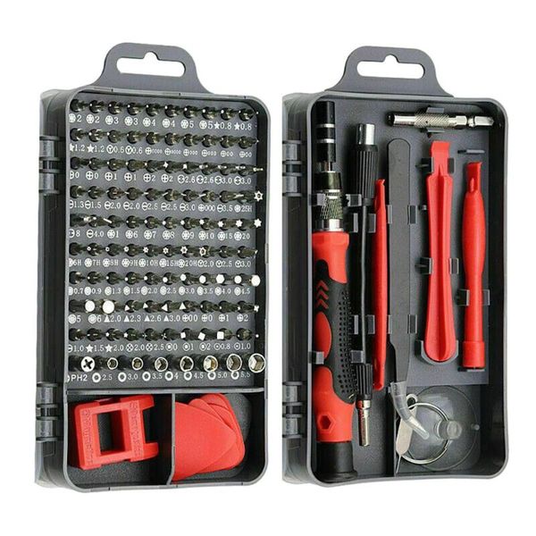 

professional hand tool sets 115 in 1 clock mobile phone repair kit multiple combinations screwdriver set easy to carry disassembly and drops