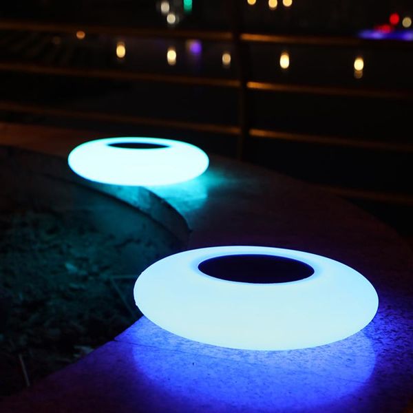 

decorative night lights solar power lamp rgb color changing light wireless waterproof outdoor garden lawn lighting lamps