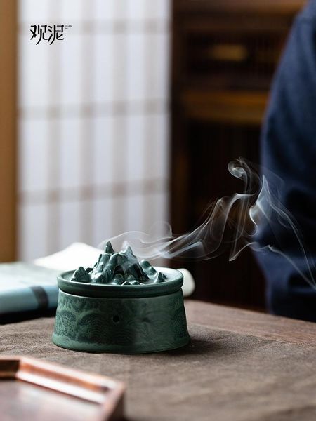 

backflow incense burner holder fountain buddhist supplies base oil living room fragrance lamps