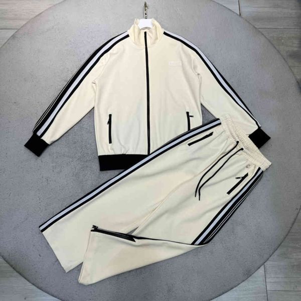 

fashion jackets mens tracksuits sets colorful plaid men casual zipper set autumn pants male sweatshirt pocket quality, Gray