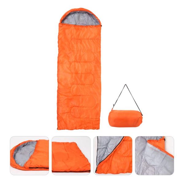 

camping sleeping bag creative useful practical portable durable envelope warm travel accessories bags