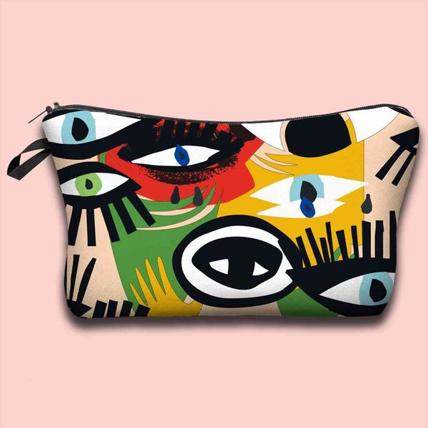 

evil eye makeup organizers cosmetic bags for women adorable roomy cartoon travel