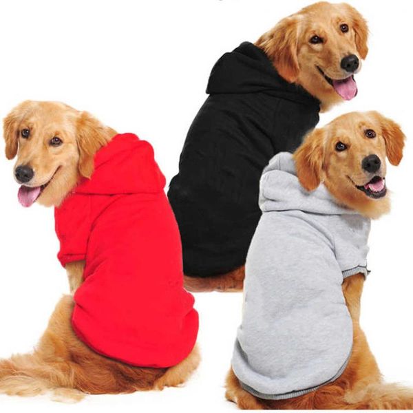 

dog apparel spring, autumn and winter clothes solid color hoodie fleece warm sweatshirt small medium-sized large xs-9xl