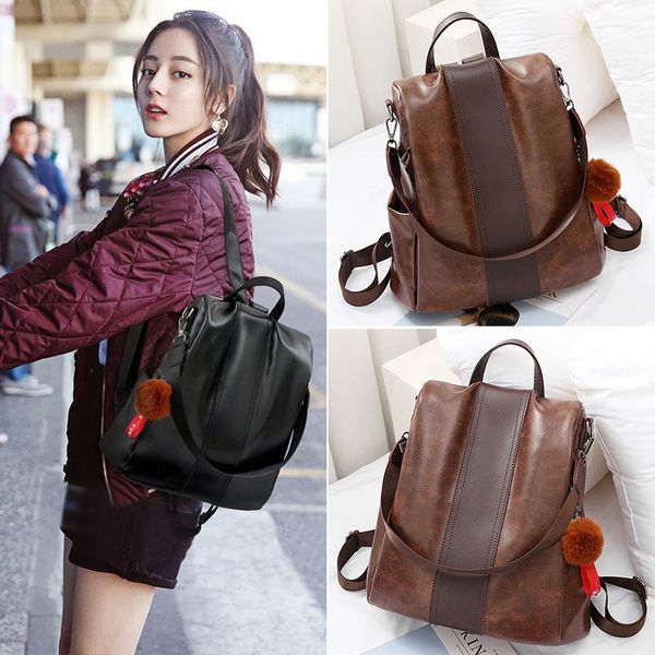 

backpack 2021 fashion women's bag double shoulder girl