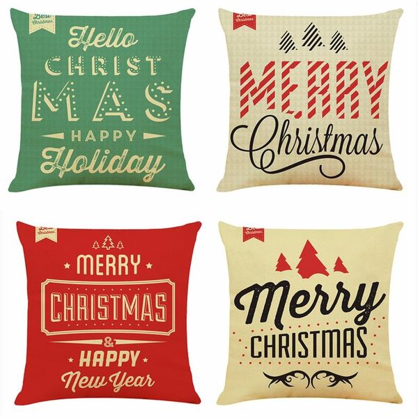 

cushion/decorative pillow christmas cushion cover home sofa decorative pillowcase xmas year decor